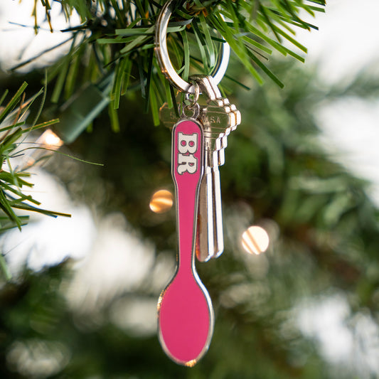 Pink Spoon Keychain